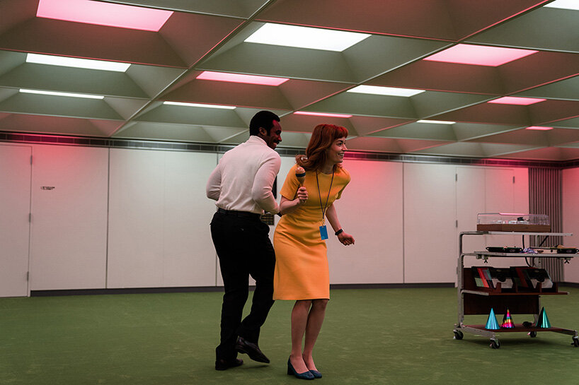 during the Music Dance Experience, lighting adds color to the interior
